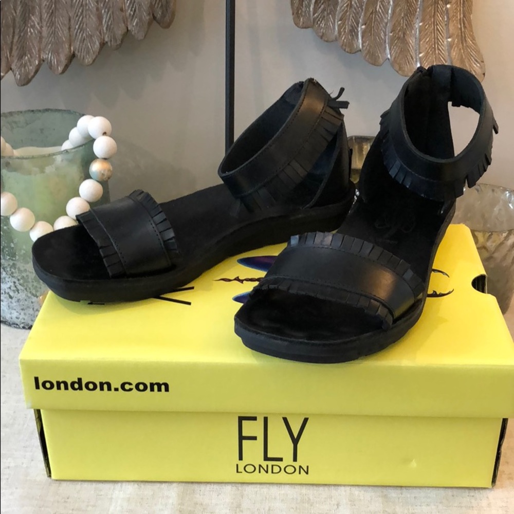 Fly London Brindle Zip Sandals